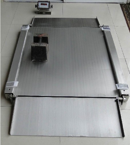 1噸超低台（tái）麵小地磅定（dìng）製 1t斜坡不鏽鋼平台秤（chèng）