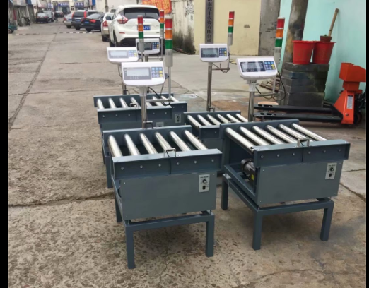 帶（dài）上下限（xiàn）報警（jǐng）滾筒輸送（sòng）電子秤