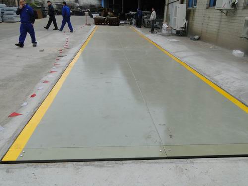 鋼材市場用40噸防爆電（diàn）子汽車衡  40T汽車衡帶打印